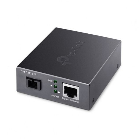 TP-LINK | Gigabit Single-Mode WDM Media Converter | TL-FC311B-2 | Gigabit SC Fiber Port | 10/100/1000 Mbps RJ45 Port (Auto MDI/M - 2
